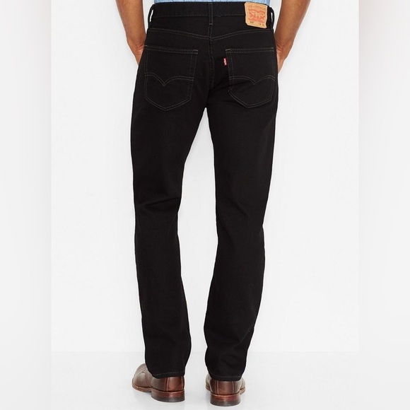 Men’s Levi’s 505 Regular Fit in Black - Picture 1 of 4